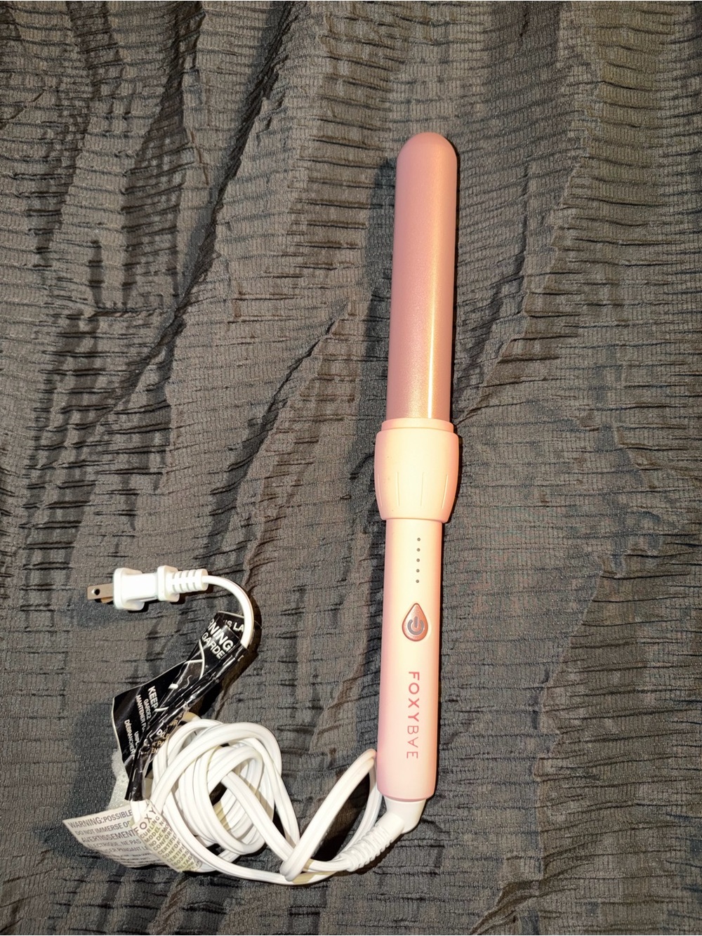 FOXYBae Pink Curling Wand - Lightweight Hair Styler